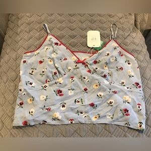 Gap x doen cropped floral cami